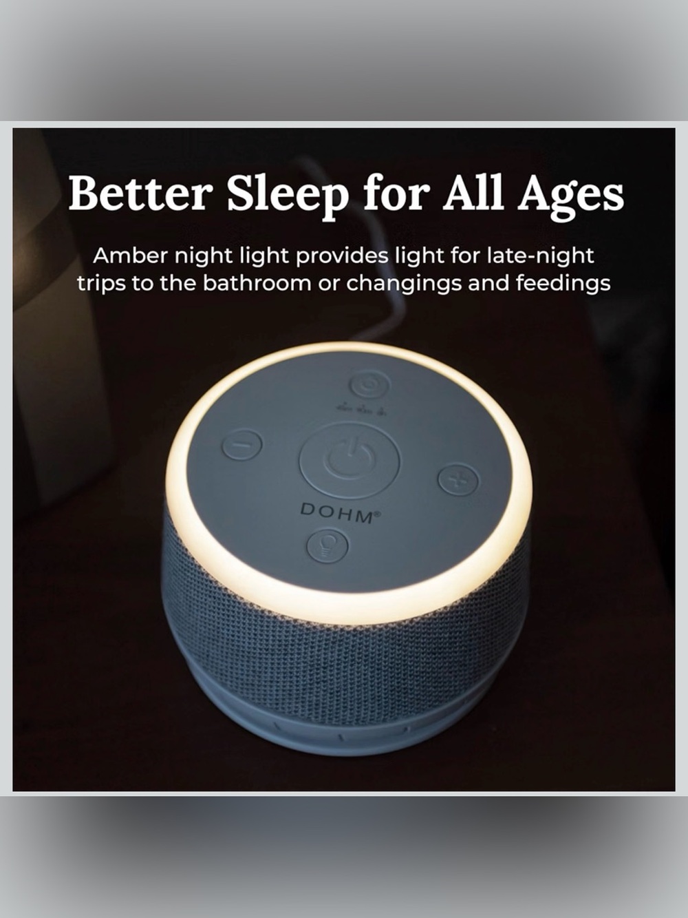 YOGASLEEP Dohm Nova White Noise Sound Machine, Better Sleep for Babies & Adults. - Picture 4 of 4